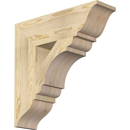 Ekena Millwork Olympic Traditional Rough Sawn Bracket, Douglas Fir, 6"W x 22"D x 22"H BKT06X22X22OLY01RDF